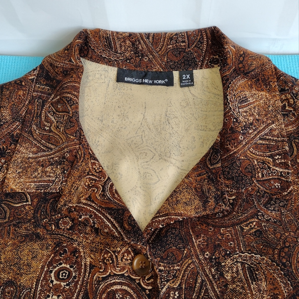Briggs New York Women's Shirt Size 2X - Picture 8 of 10